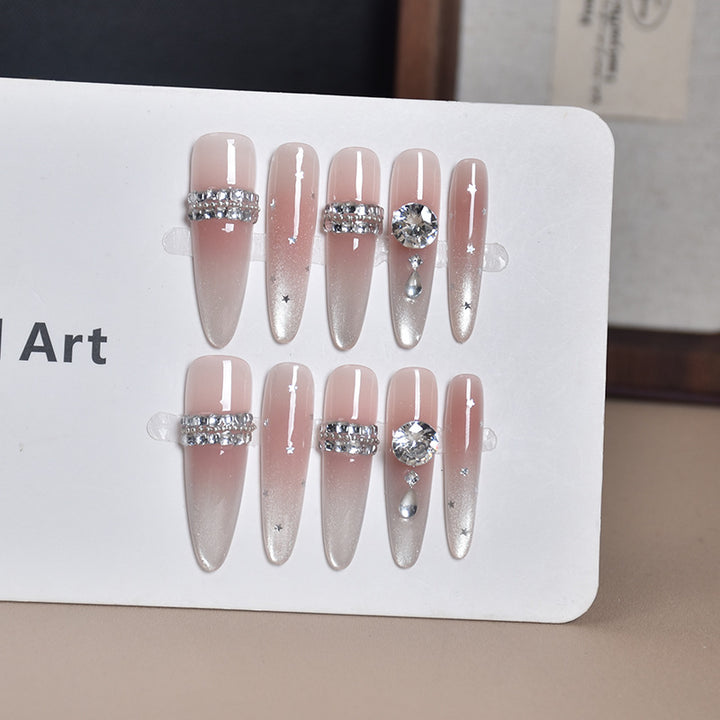 Elegant Floral Design Press-On Nail Extensions Stornfield