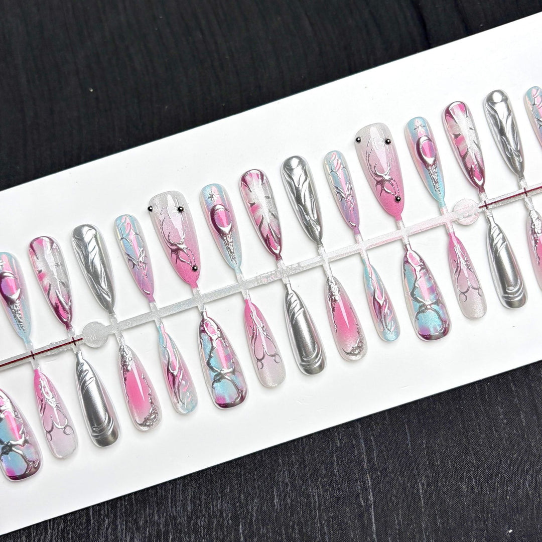 Elegant Ombre Art Press-On Nails