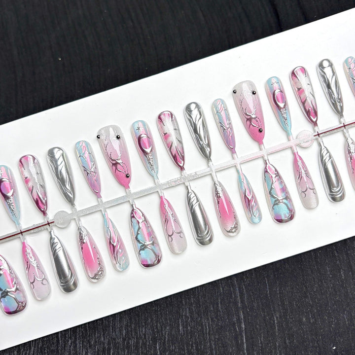 Elegant Ombre Art Press-On Nails