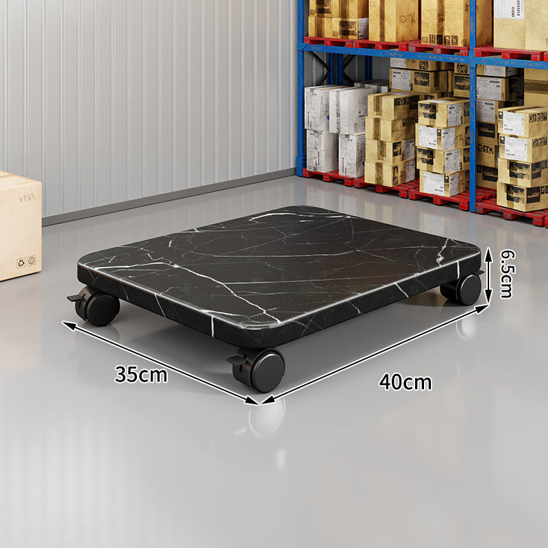 Low-Profile Rolling Plant & Furniture Base with Locking Swivel Casters