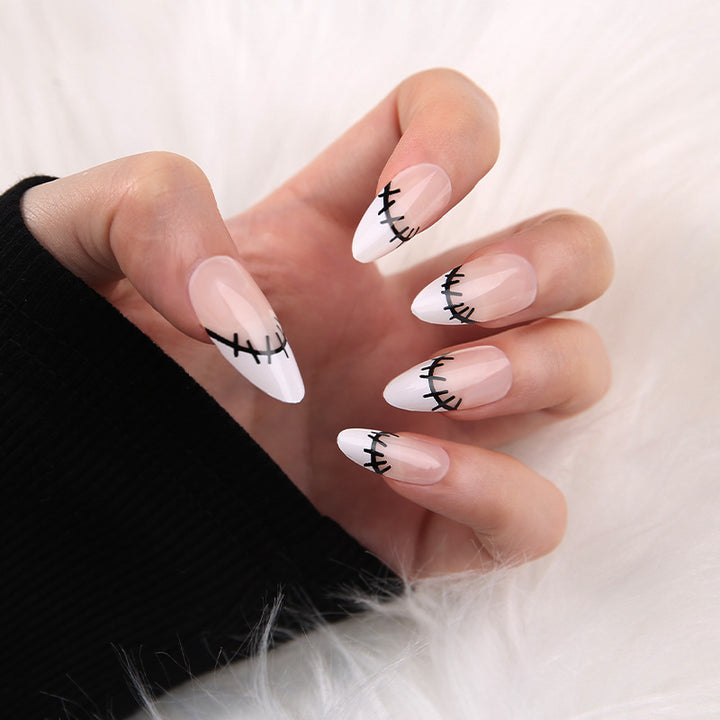 Artificial nails with floral minimalism Stornfield