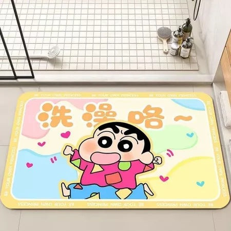 Cute Dog-Themed Bath Rug