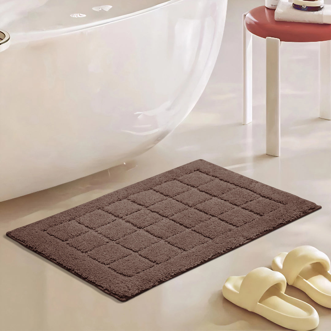 Soft Textured Bath Mat for Bathroom
