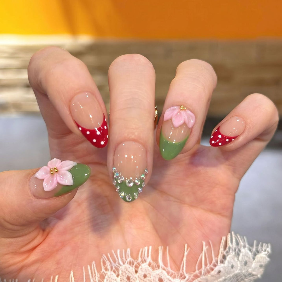 Floral-Themed Decorative Press-On Nail Set Stornfield 1788224030