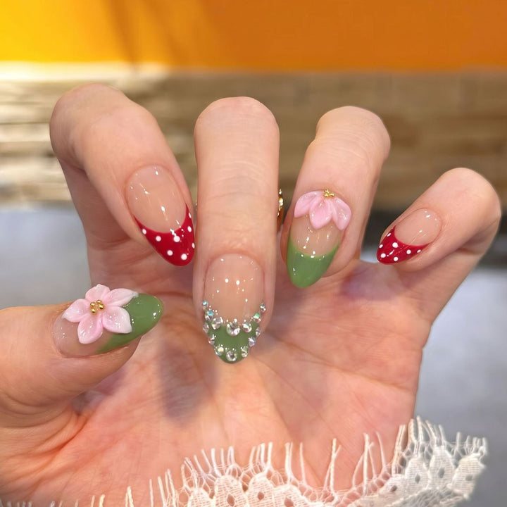 Floral-Themed Decorative Press-On Nail Set Stornfield 1788224030