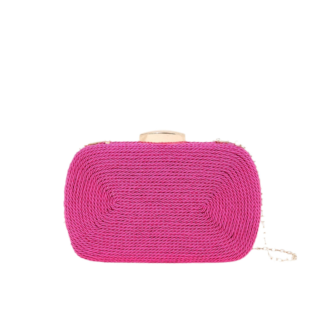 Rope-Textured Evening Clutch