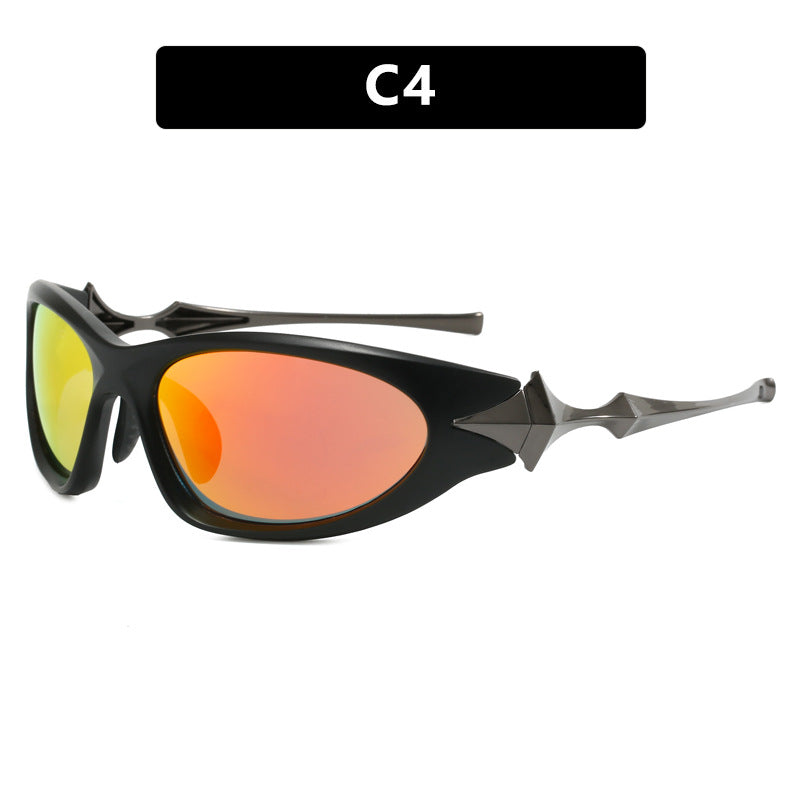 Women's futuristic sports sunglasses with ergonomic design Stornfield