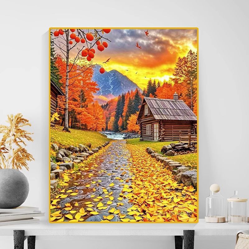 Autumn Landscape Canvas Art Print Stornfield