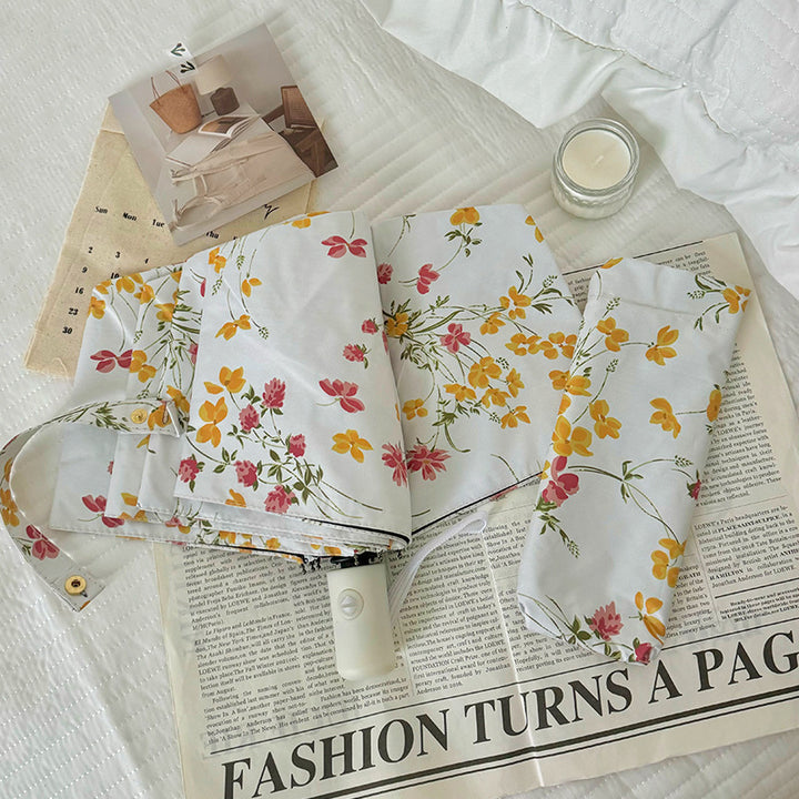 Women Foldable Sunshade with Flower Design Stornfield