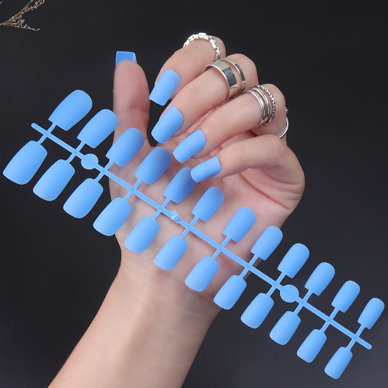 Matte Finish Long Stiletto Press-On Nails Stornfield
