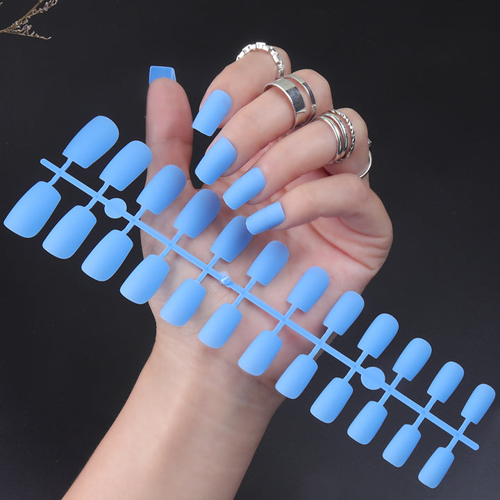 Matte Finish Long Stiletto Press-On Nails Stornfield