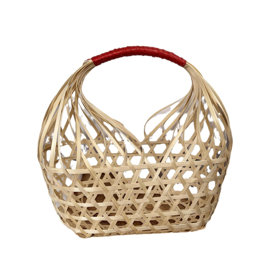 Ladies Handwoven Shopping Basket with Stylish Handle Stornfield
