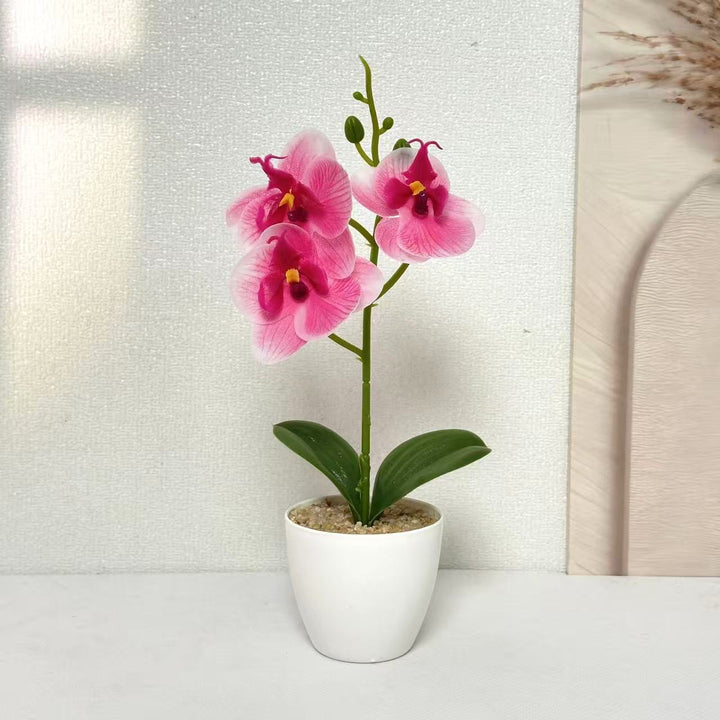 Realistic Artificial Orchid Plant for Home Decor Display