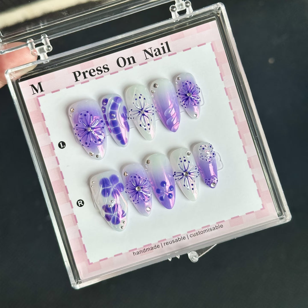 Artistic Reusable Press-On Nail Set