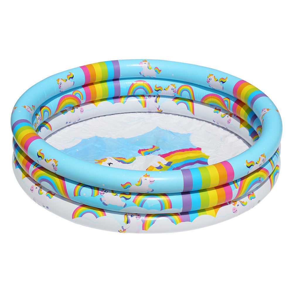 Unisex Inflatable Children's Swimming Pool with Unicorn Design Stornfield