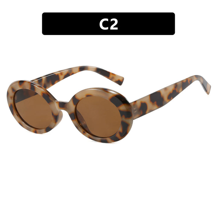 Women's round sunglasses with elegant plastic frame and UV protection Stornfield
