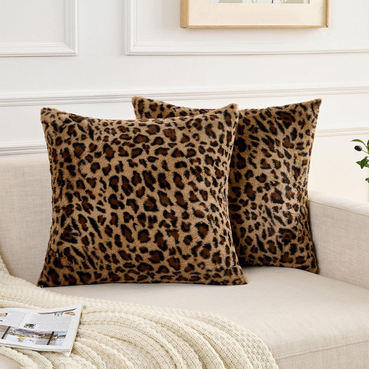 Cozy Cow Print Decorative Throw Pillow