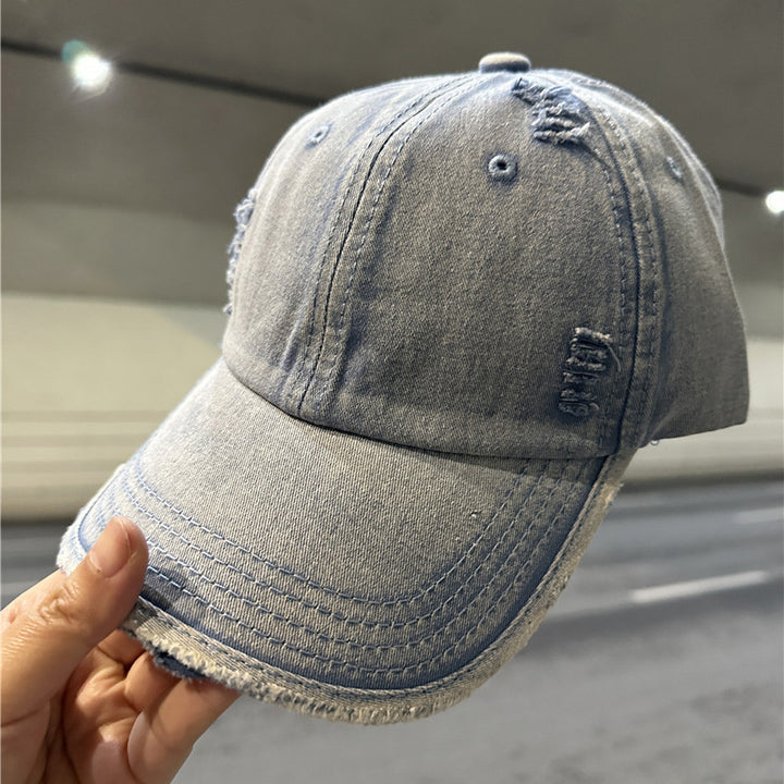 Women's Distressed Denim Baseball Cap Stornfield 1784084028