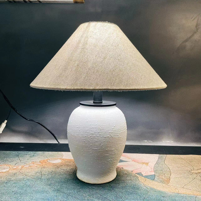 Decorative Table Lamp with Unique Ceramic Base