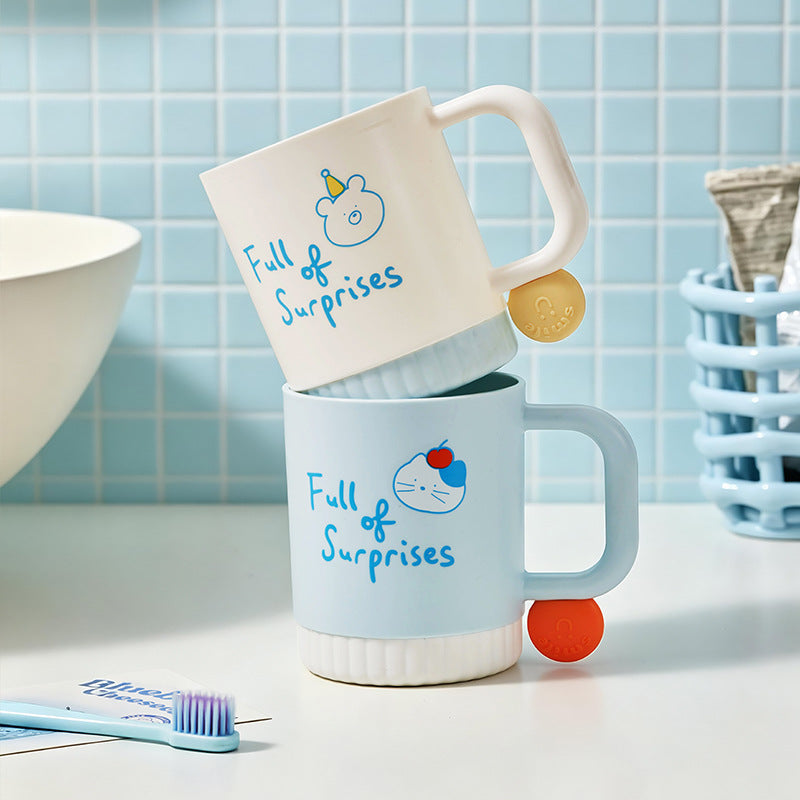Funny ceramic mug with cheerful character design Stornfield