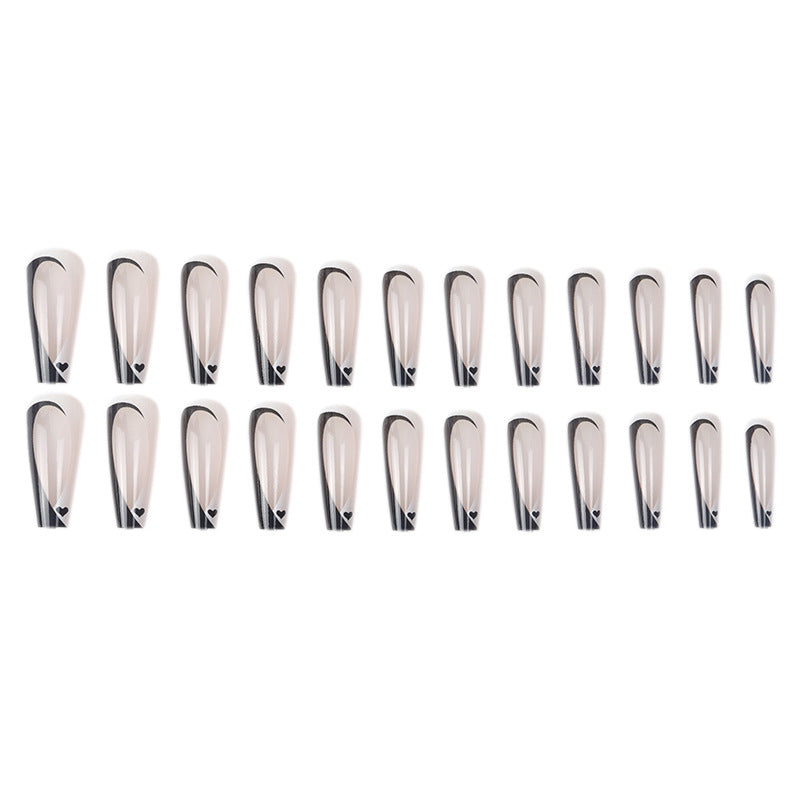 Elegant Stiletto Press-On Nails with Artistic Design Stornfield