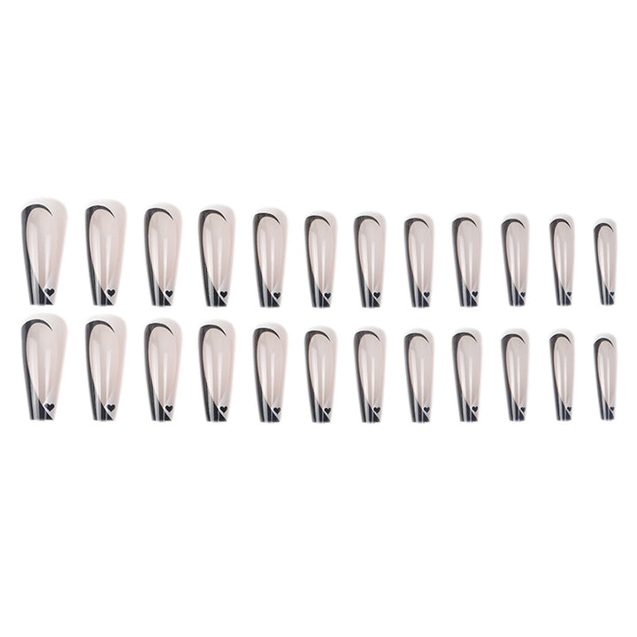 Elegant Stiletto Press-On Nails with Artistic Design Stornfield