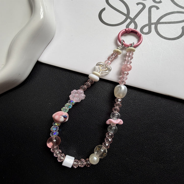 Decorative Beaded Floral Keychain Stornfield