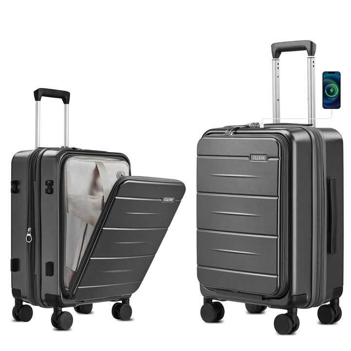 Unisex Smart Hard Shell Cab Carry-On Luggage Stornfield