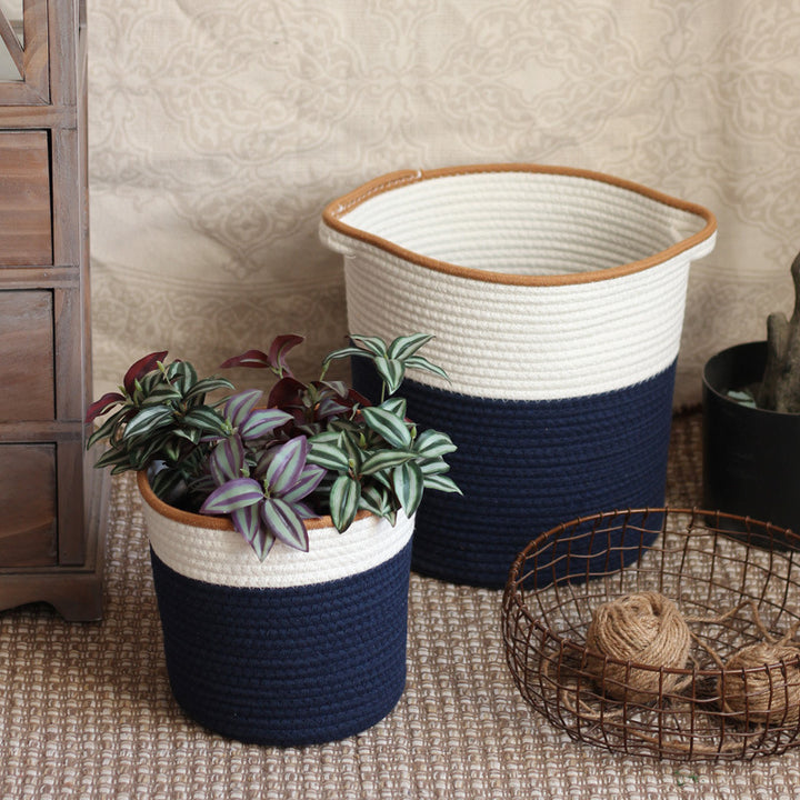 Handcrafted storage basket in modern design Stornfield