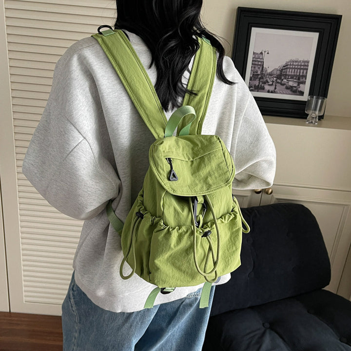 Leisure backpack with elastic drawstring and practical side pockets Stornfield