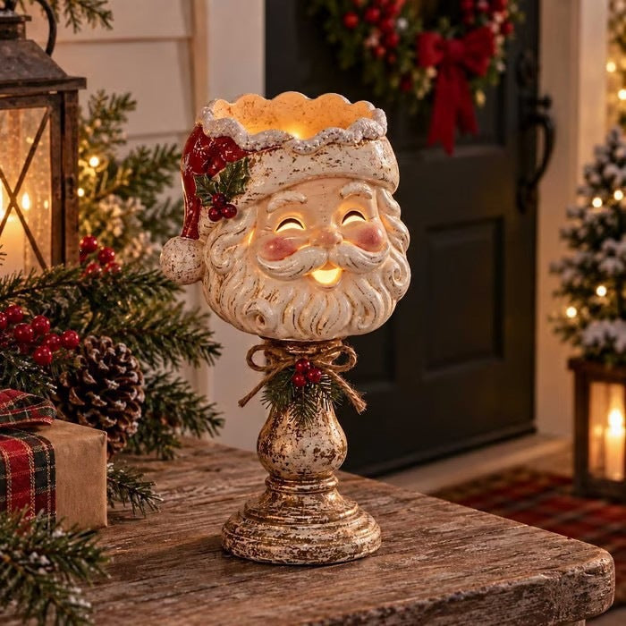 Decorative Santa Claus Candle Holder Stornfield