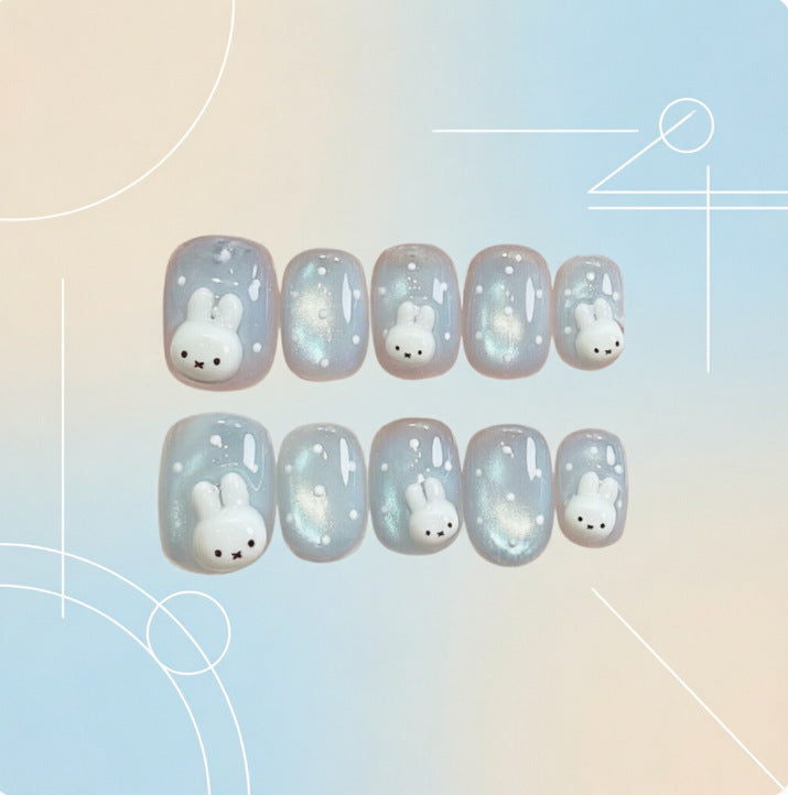 Artificial nails with sweet bunny motif Stornfield