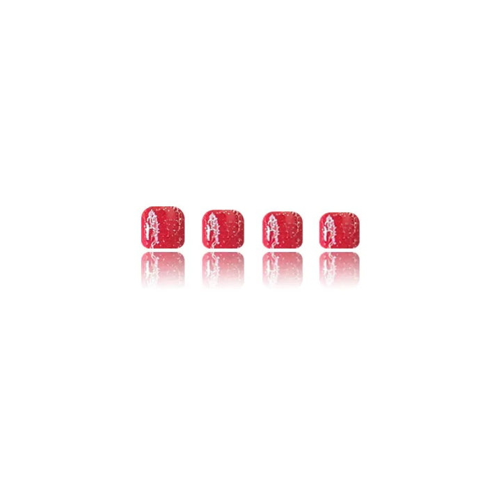 Nail art set with creative glitter design and American motif Stornfield