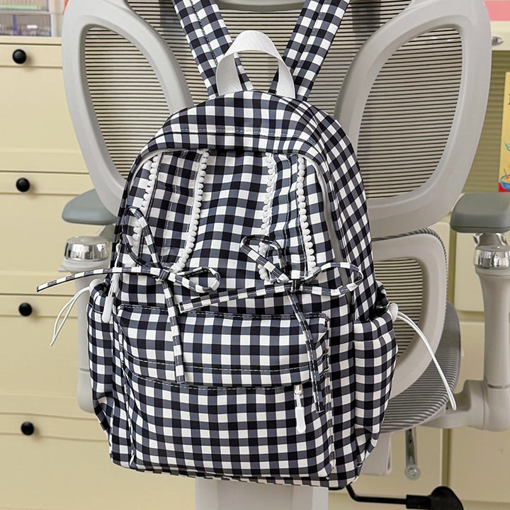 Playful Bunny-Ear Patterned Backpack Stornfield