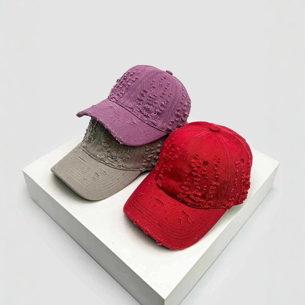 Women's Distressed Textured Baseball Cap Stornfield