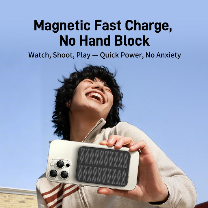 Solar-powered power bank with fast charging function and LED light Stornfield