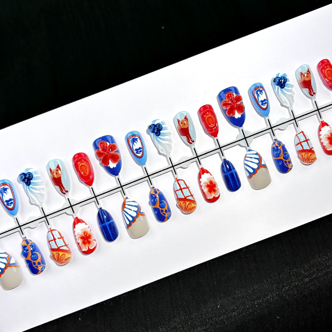 Decorative Artistic Press-On Nail Collection