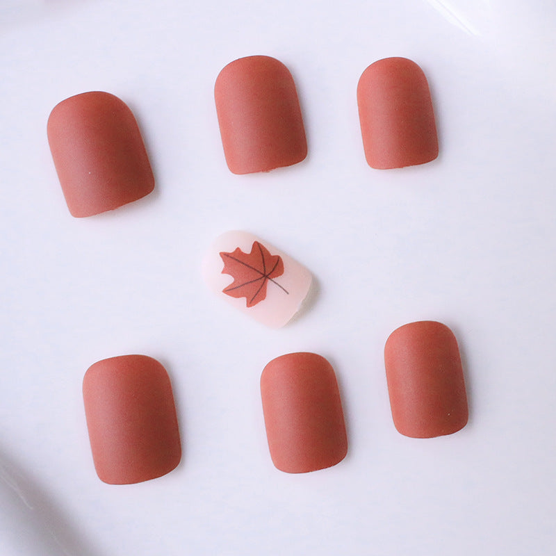 Autumn Leaf Pattern Nail Art Stornfield