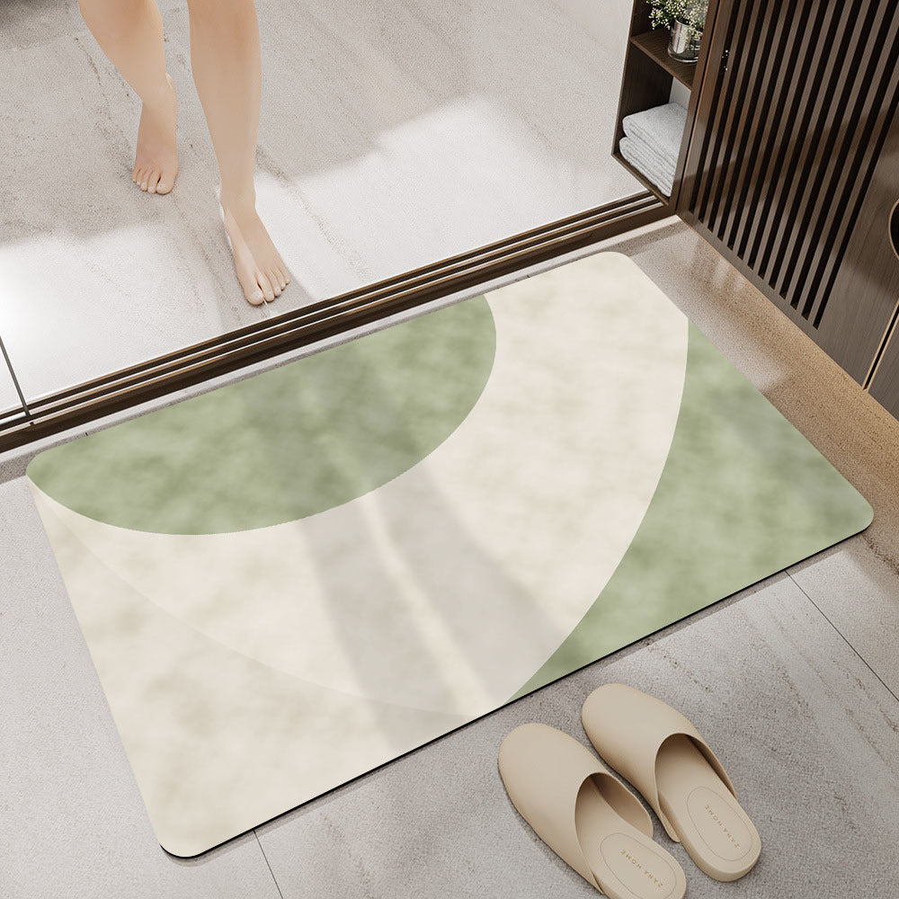 Abstract Modern Bath Mat Stornfield