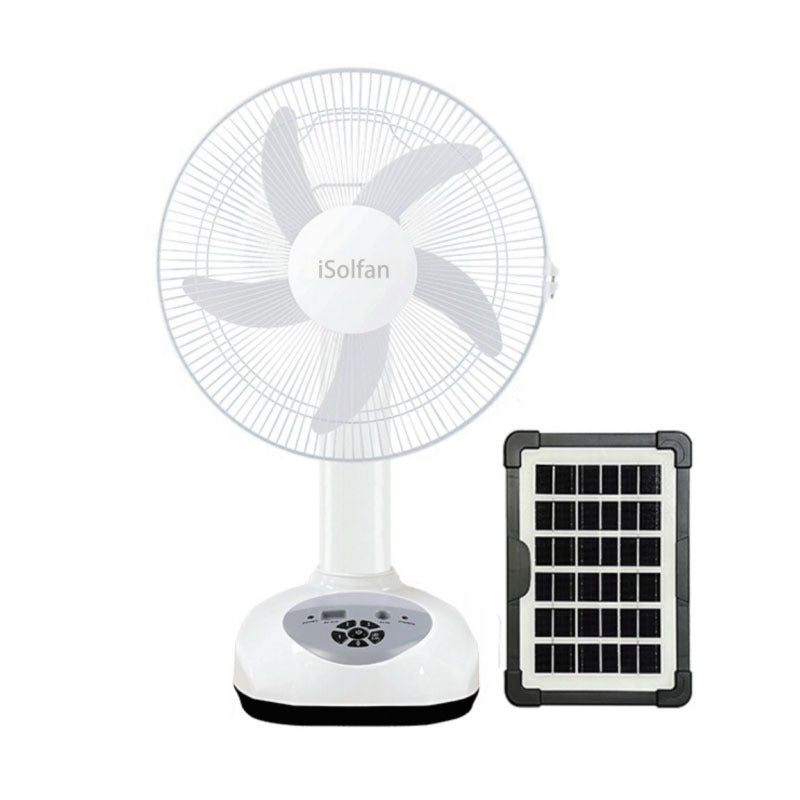 Women's Solar Powered Stand Fan with Smart Control System Stornfield