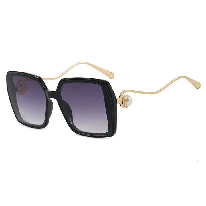 Women's fashionable square glasses with elegant metal frame and unique accents Stornfield
