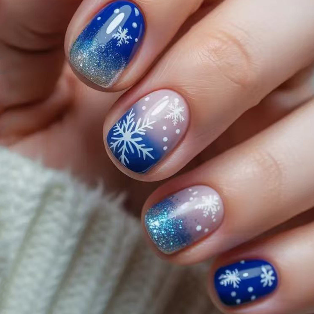 Artificial nails with Elegant Winter Landscape Design Stornfield