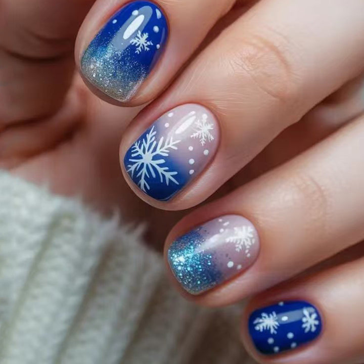 Artificial nails with Elegant Winter Landscape Design Stornfield