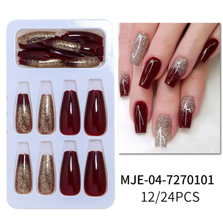 Glittering Press-On Nail Set Stornfield