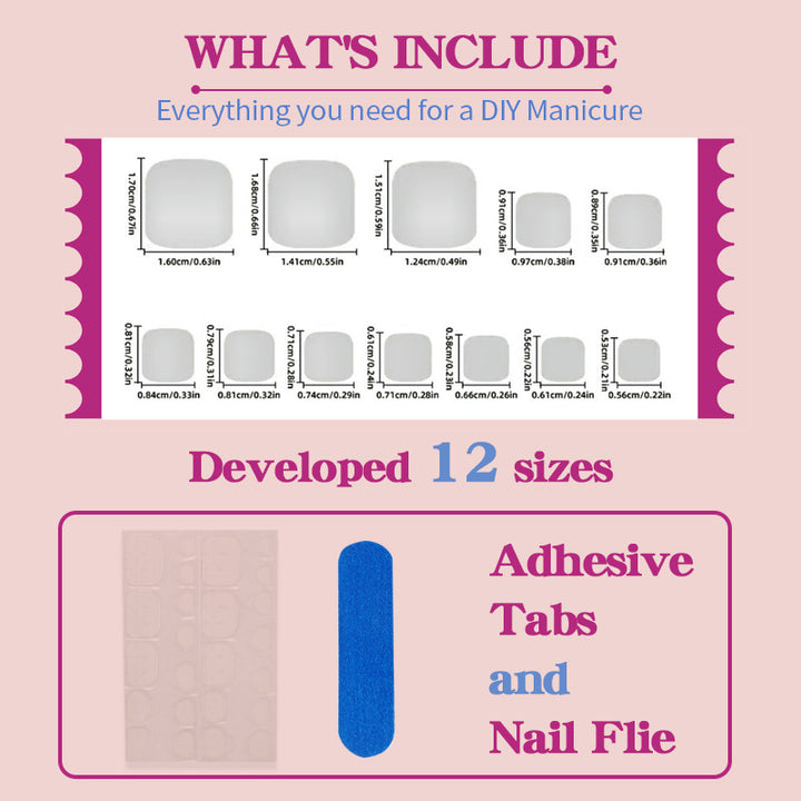 Nail Art Set with enchanting ghost and pink tip designs Stornfield