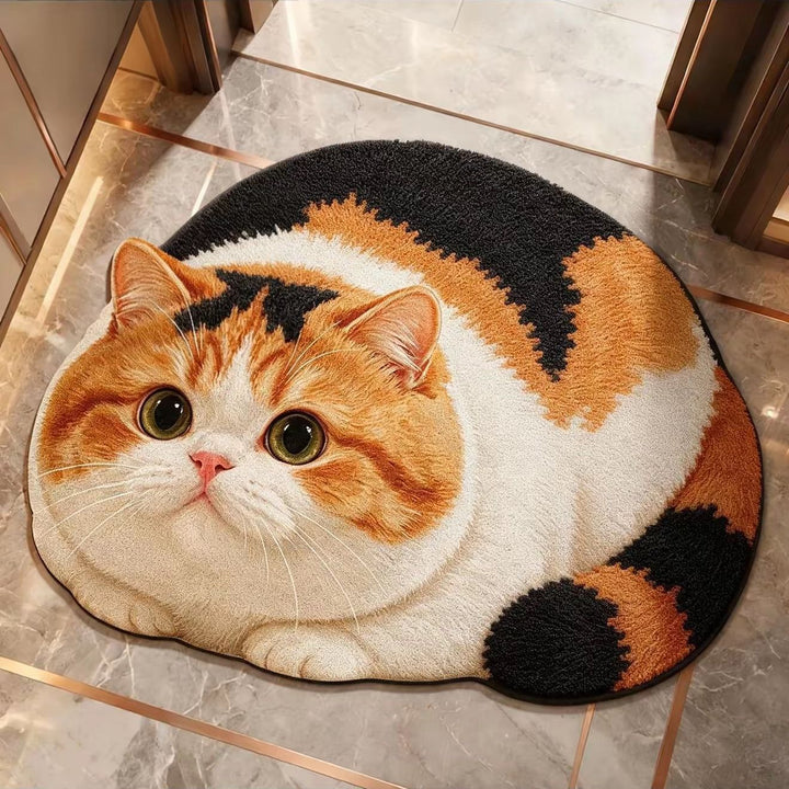 Cat-Themed Non-Slip Bathroom Rug