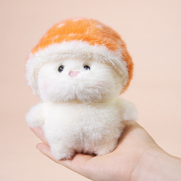 Plush Mushroom Buddy Collectible with Removable Faux-Fur Cap and Ultra-Soft Body Stornfield