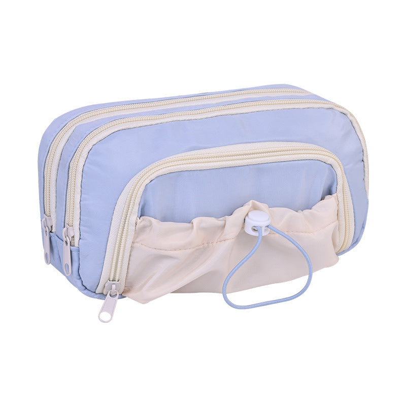 Multifunctional Cosmetic Pouch With Multiple Compartments And Practical Zipper Stornfield