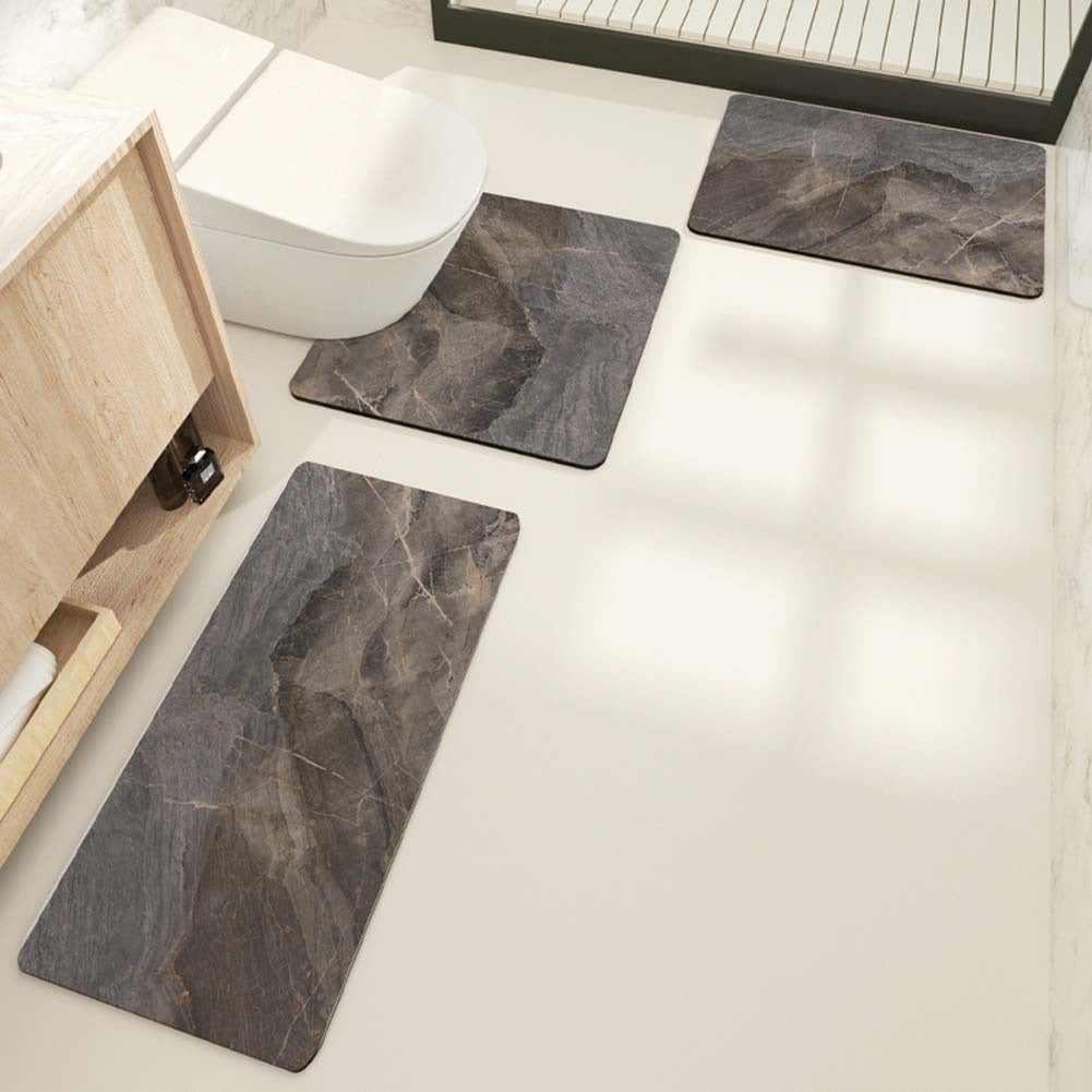 Modern Geometric Bath Mat Set
