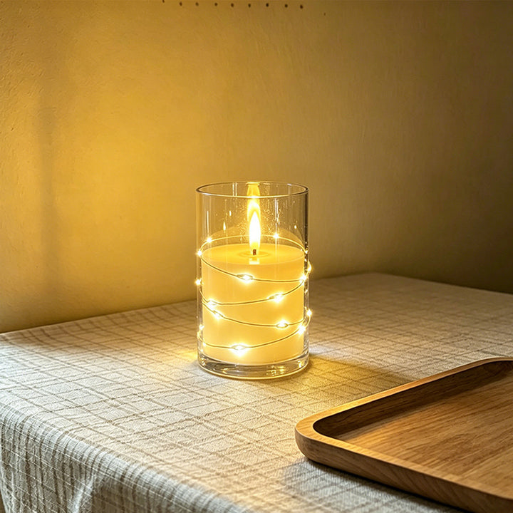 LED Scented Candle with Flame Effect Stornfield